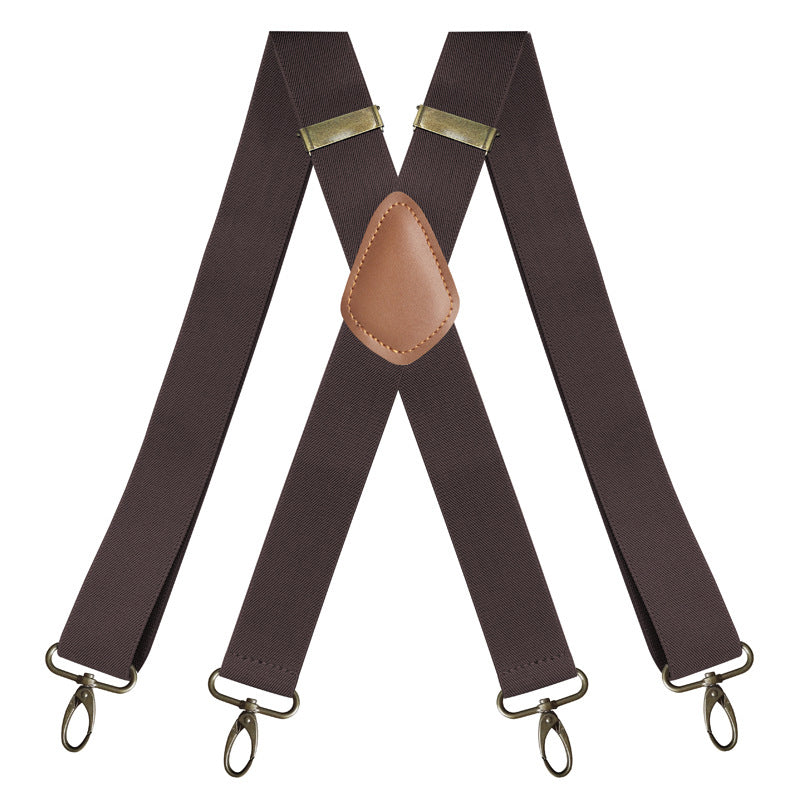 🎩🧷 Suspensório ajustável em X – estilo vintage com conforto e suporte o dia todo