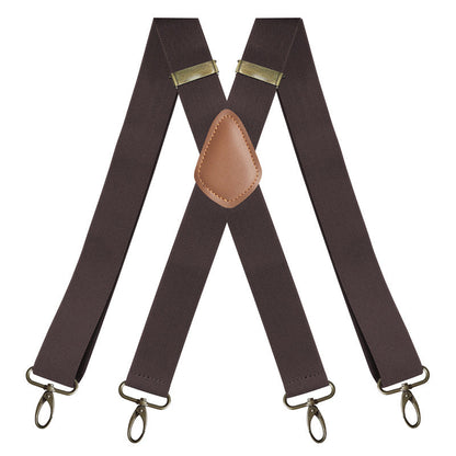 🎩🧷 Suspensório ajustável em X – estilo vintage com conforto e suporte o dia todo