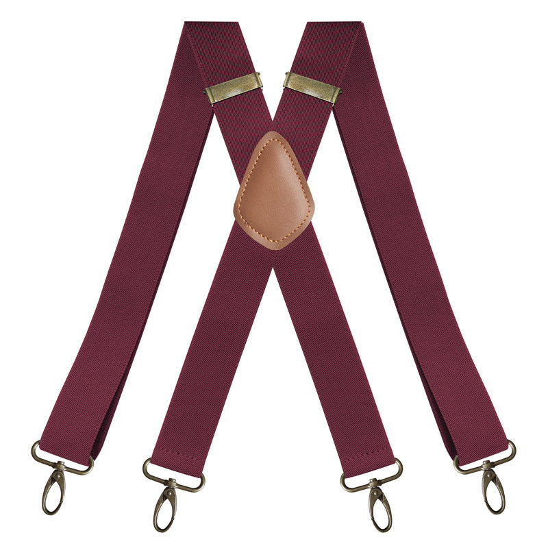 🎩🧷 Suspensório ajustável em X – estilo vintage com conforto e suporte o dia todo
