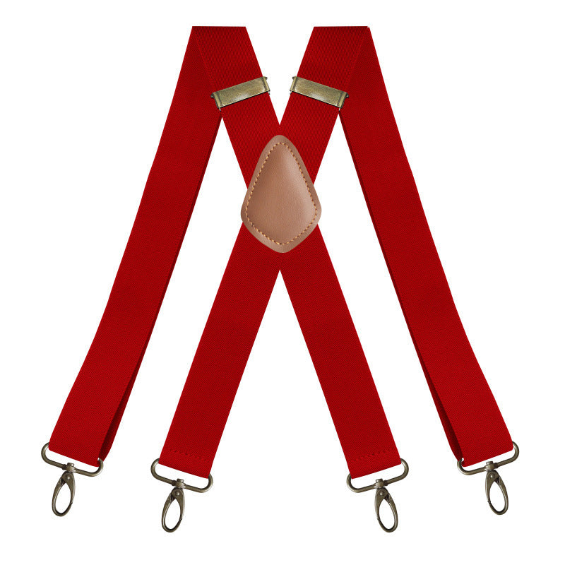 🎩🧷 Suspensório ajustável em X – estilo vintage com conforto e suporte o dia todo