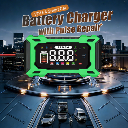 🔧 Carregador inteligente de bateria 12V – reparo automático e carregamento seguro