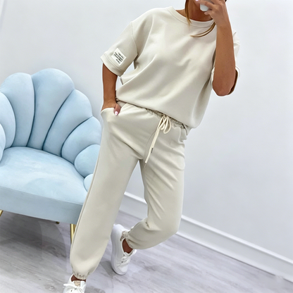 ✨🛋️ Conjunto feminino confortável 2 peças loungewear leve e estiloso para o dia a dia