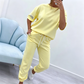 ✨🛋️ Conjunto feminino confortável 2 peças loungewear leve e estiloso para o dia a dia
