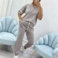 ✨🛋️ Conjunto feminino confortável 2 peças loungewear leve e estiloso para o dia a dia