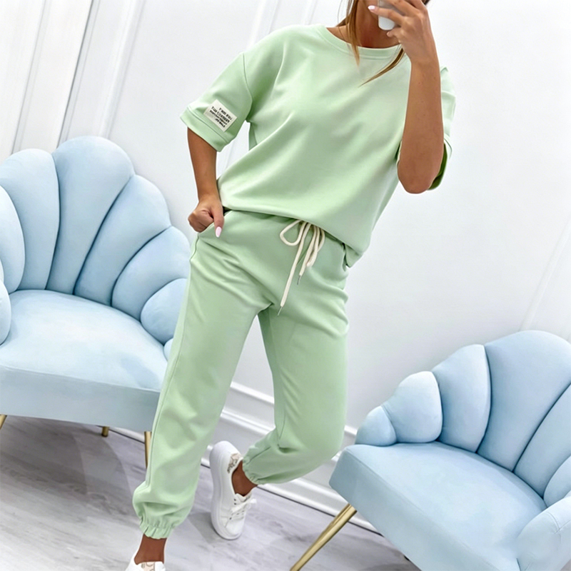 ✨🛋️ Conjunto feminino confortável 2 peças loungewear leve e estiloso para o dia a dia