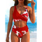 🌺👙 Conjunto de biquíni de cintura alta com motivos florais – Realça a silhueta e tem efeito adelgaçante, num estilo de férias super descontraído✨✅