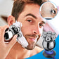 💪Conjunto de Barbeador Flutuante 7D | 5 em 1 Multifuncional⚡ Carregamento sem fio + Indicador de bateria LED🚿 Uso seco/molhado · Lavável🪐 Portátil para viagens