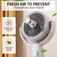 ❄️❄️Ventilador com controlo remoto, altura ajustável e oscilação automática - Para secretária, de pé ou de chão