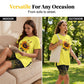 🌈✨ PROMOÇÃO RELÂMPAGO 50% DE DESCONTO! 👚 Conjunto feminino de túnica e shorts estampados – Modelagem solta, fenda lateral e estampas vibrantes por toda a peça 🩳