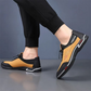 Sapatos masculinos leves e macios, sem cadarço.