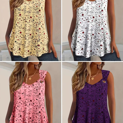 🌸👚 Regata feminina floral plus size – leve, elegante e perfeita para o verão