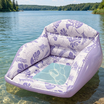 🏖️🛟 Sofá inflável para água – relaxe com conforto na piscina