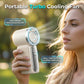 🌬️ Mini ventilador portátil turbo com visor LED – potência extrema e frescor instantâneo