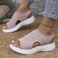 👡 Sandálias plataforma femininas em malha respirável – conforto, leveza e estilo para o dia a dia! ☀️💨
