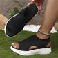👡 Sandálias plataforma femininas em malha respirável – conforto, leveza e estilo para o dia a dia! ☀️💨