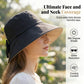 👒☀️ Chapéu feminino de aba larga proteção solar UV elegante e dobrável