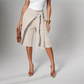 👖✨ Calça pantacourt de cintura alta com caimento elegante que alonga e valoriza a silhueta