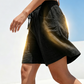 🩳✨ Shorts feminino de cintura alta com cordão ajustável e bolsos para conforto diário