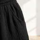 🩳✨ Shorts feminino de cintura alta com cordão ajustável e bolsos para conforto diário