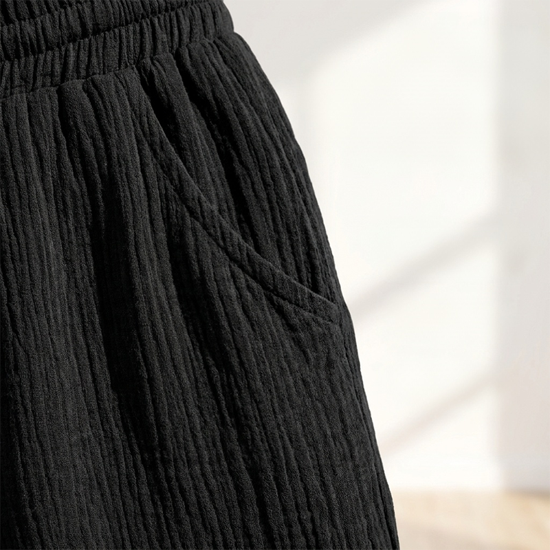 🩳✨ Shorts feminino de cintura alta com cordão ajustável e bolsos para conforto diário