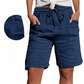 🩳✨ Shorts feminino de cintura alta com cordão ajustável e bolsos para conforto diário