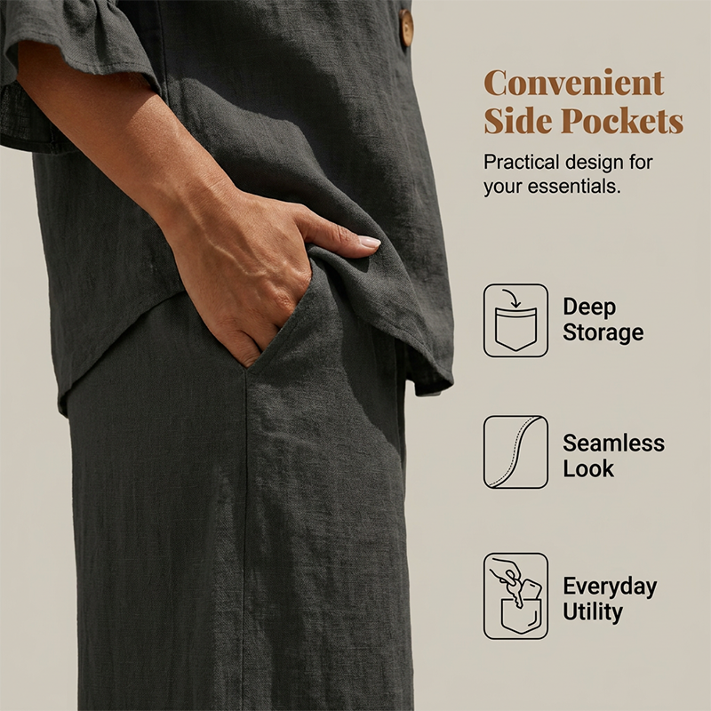 ✨👗 Conjunto de descanso elegante com decote em V leve, confortável e estiloso para o dia a dia