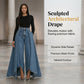 👖✨ Calça jeans de cintura alta e perna larga que alonga a silhueta e valoriza seu estilo com elegância