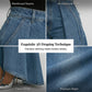 👖✨ Calça jeans de cintura alta e perna larga que alonga a silhueta e valoriza seu estilo com elegância