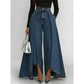 👖✨ Calça jeans de cintura alta e perna larga que alonga a silhueta e valoriza seu estilo com elegância