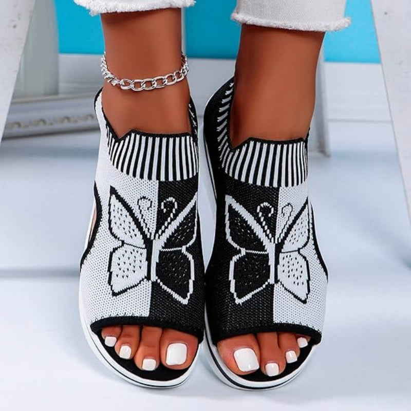 👡✨ Sandália feminina plataforma aberta confortável e respirável ideal para o verão