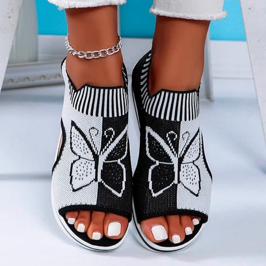👡✨ Sandália feminina plataforma aberta confortável e respirável ideal para o verão