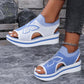 👡✨ Sandália feminina plataforma aberta confortável e respirável ideal para o verão