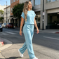 ✨👗 Conjunto feminino de duas peças elegante e confortável para o dia a dia