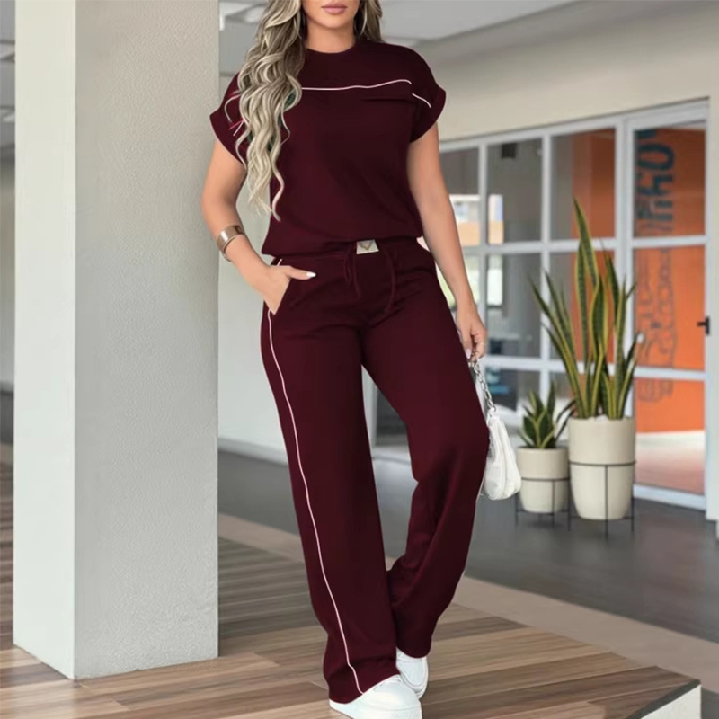 ✨👗 Conjunto feminino de duas peças elegante e confortável para o dia a dia