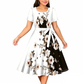 ✨👗 Vestido floral elegante feminino estampa moderna e caimento em A