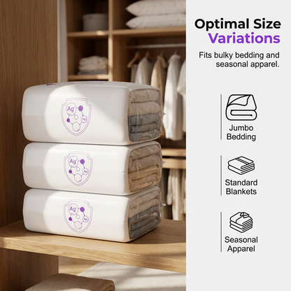 📦✨ Saco de compressão para roupas e edredons – economize até 80% de espaço no armário