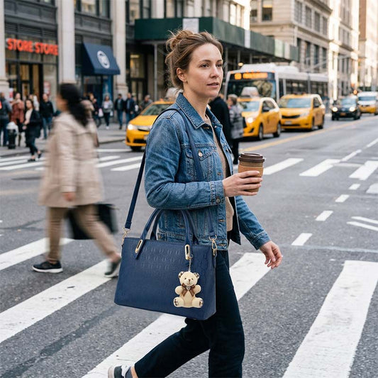 👜✨ Conjunto de 4 bolsas elegante e versátil para trabalho, viagens e uso diário