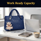 👜✨ Conjunto de 4 bolsas elegante e versátil para trabalho, viagens e uso diário