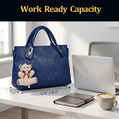 👜✨ Conjunto de 4 bolsas elegante e versátil para trabalho, viagens e uso diário