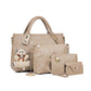 👜✨ Conjunto de 4 bolsas elegante e versátil para trabalho, viagens e uso diário