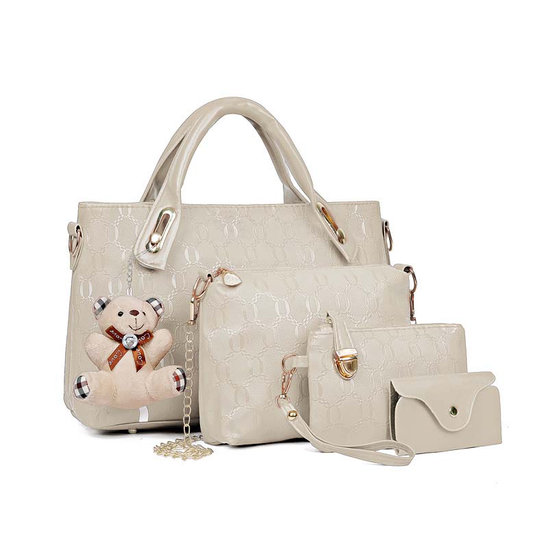 👜✨ Conjunto de 4 bolsas elegante e versátil para trabalho, viagens e uso diário