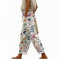 🌸👖 Calça curta floral leve e respirável perfeita para o verão e uso diário