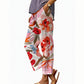 🌸👖 Calça curta floral leve e respirável perfeita para o verão e uso diário