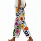 🌸👖 Calça curta floral leve e respirável perfeita para o verão e uso diário