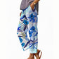 🌸👖 Calça curta floral leve e respirável perfeita para o verão e uso diário