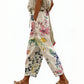 🌸👖 Calça curta floral leve e respirável perfeita para o verão e uso diário