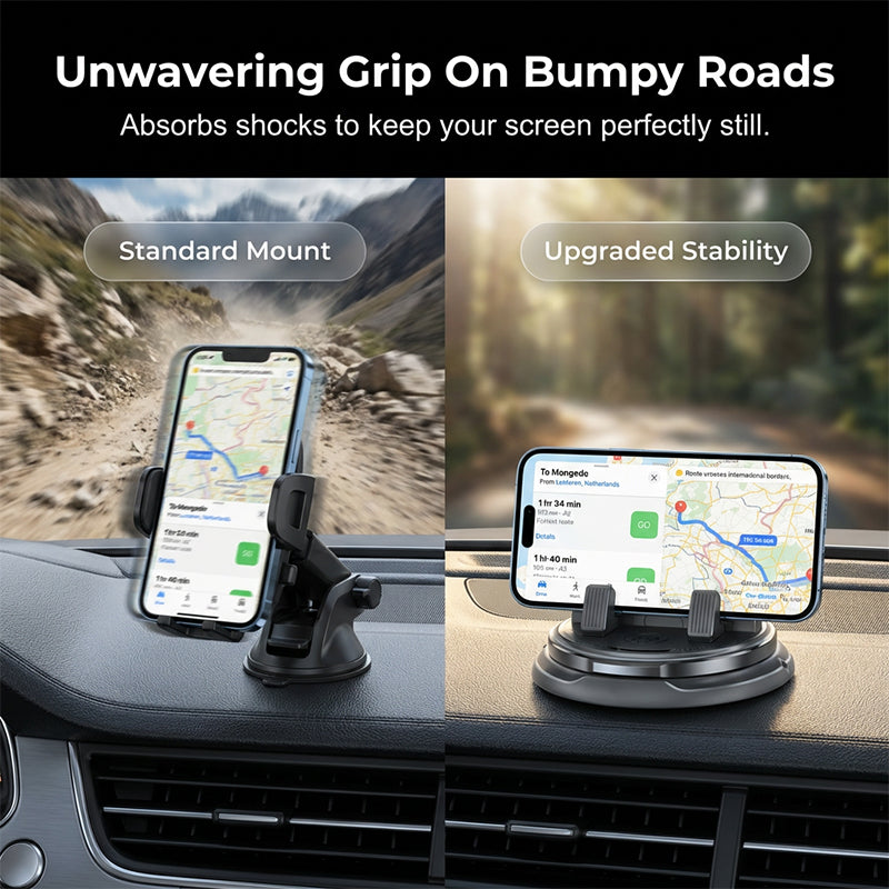 📱🚗 Suporte de celular para carro 360° – seguro, estável e ajustável
