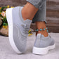 👟✨ Tênis feminino respirável slip-on confortável leve para caminhada diária
