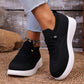 👟✨ Tênis feminino respirável slip-on confortável leve para caminhada diária