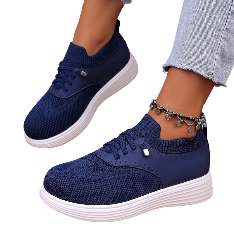 👟✨ Tênis feminino respirável slip-on confortável leve para caminhada diária